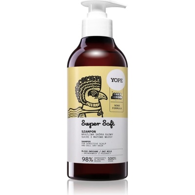 YOPE Daily Heroes Soft Shampoo Oat Milk нежен шампоан за чувствителна кожа на скалпа 300ml