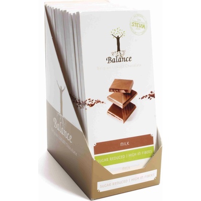 Balance STEVIA mliwčná čokoláda bez přidaného cukru 85 g