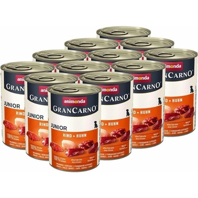 Animonda Gran Carno Original Junior hovädzie + kura 12 x 400 g