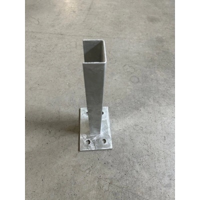 Kotevní patka na jeklový sloupek 60x40mm, ZN