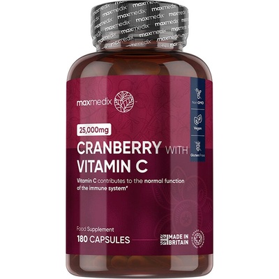 WeightWorld Уринарно здраве - Червена боровинка 500 mg + Витамин С 100 mg, 180 капсули (126394 WW)