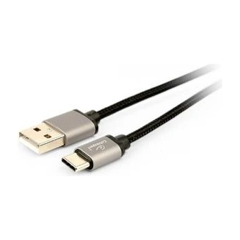 Gembird CCB-mUSB2B-AMCM-6 Opletaný USB-C - USB 2.0, M/M, 1,8m, černý