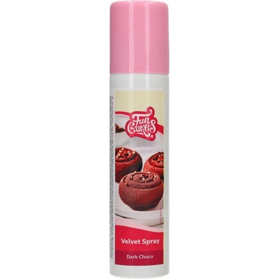 Cakesupplies Hnedý sprej Dark Choco Velvet efekt zamat 100 ml
