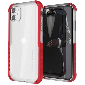 Ghostek Cloak 4 Case - хибриден удароустойчив кейс за iPhone 11 (прозрачен-червен)
