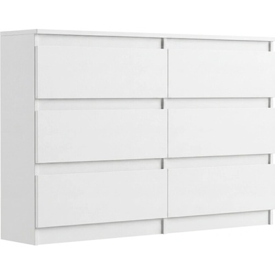 Framire Úzká komoda se zásuvkami bílá 120 x 30 cm Modern R120 – Zbozi.Blesk.cz