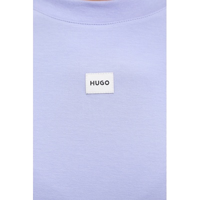 HUGO уголемена тениска дамска с модал signature_tshirt (50556807)