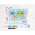 Clementoni *CLEM. PUZZLE 60 EL MAXI SUPER KOLOR Wildlife Map