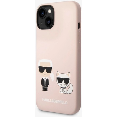 KARL LAGERFELD и Choupette Течен силиконов заден калъф за iPhone 14 Plus Розов Karl Lagerfeld | Rozov | ЖЕНИ | UNI