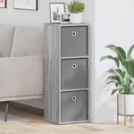 vidaXL Служебен шкаф с чекмедже Сив Сонома 30, 5 x 27 x 84, 5 см (8000561)
