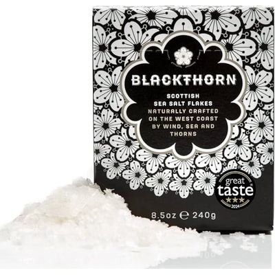 Škótska prémiová morská soľ Blackthorn Salt Flakes biela vločky 240g