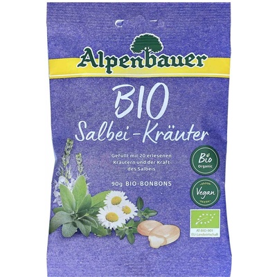Alpenbauer BIO Přírodní bonbóny Šalvěj bylinky 90 g