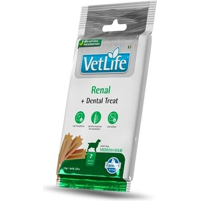 FARMINA Vet Life Dental Treat Renal Medium/Maxi 7 ks Dentálna maškrta pre stredné a veľké psy 100 g
