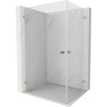 Mexen Lunar-B Duo душ кабина с врата 100 х 85 см, прозрачна, златна - 832-100L-085P-50-00 (832-100L-085P-50-00)