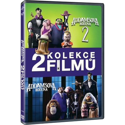 Rodina Addamsovcov kolekcia 1.+2. 2DVD