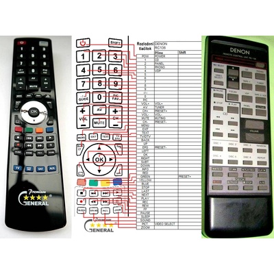 GENERAL DENON RC-136 - съвместимо дистанционно управление на марката General (RC-136)