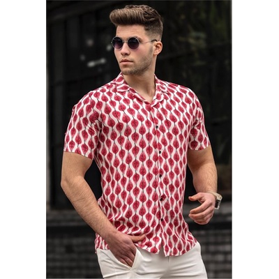 Base Мъжка риза 4944 - Червена 293257 (293257_Червен)