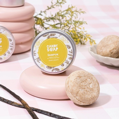 Candy Soap Tuhý šampon vanilkový cestovní