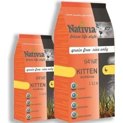 Nativia kitten duck and rice 10 kg