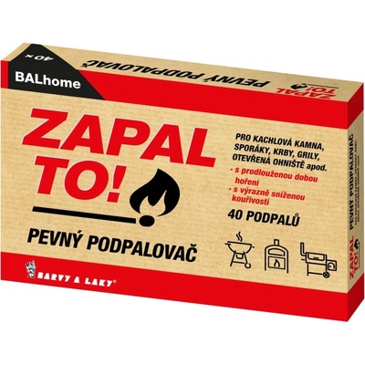 Balhome Zapal To! Pevný podpalovač 40 ks