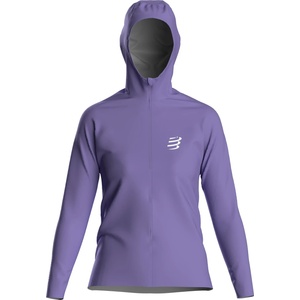 Compressport Дамско яке за бягане Compressport Women's Hurricane Waterproof Jacket Running jacket - Aster Purple / Reflective White - размер XS (128-0723-0111)
