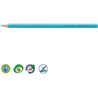 Faber-Castell Цветен молив FABER-CASTELL Grip 2001 триъгълен среден син 112454 (112454)