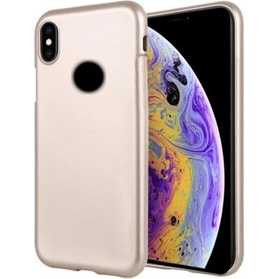 Mercury Луксозен силиконов гръб Jelly Mercury Goospery за IPhone XS MAX, Златен (4102)