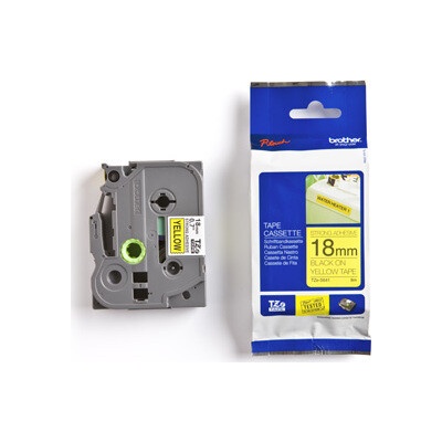 Páska BROTHER TZS641 Black On Yellow Adhesive Tape