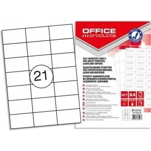 Office Products Labels Office Products A4 70x42.3mm white (100)