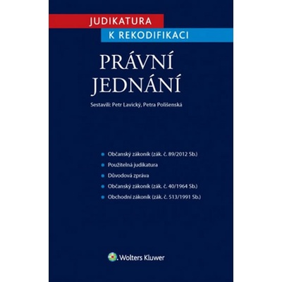 Judikatura k rekodifikaci Právní jednání