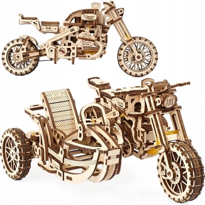 Ugears 3D puzzle Motorka se sajdkárou 380 ks – Zboží Dáma