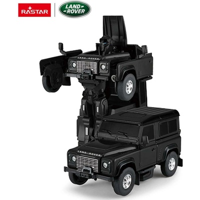 Rastar Land Rover Defender auto-robot 2v1 1:32 černý