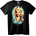 NOONEBRAND Тениска Ретро Pin-Up Момиче - 6XL, Black