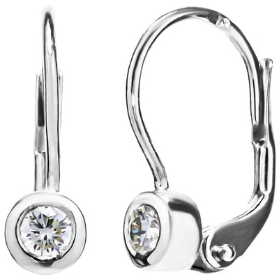Blink-Blink dámske diamantové náušnice z bieleho zlata 3231BDG