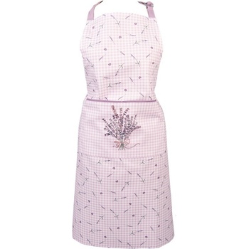 Clayre & Eef Bavlněná kuchyňská zástěra Lavander Garden