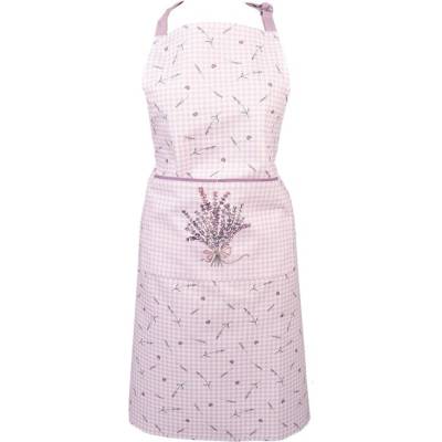 Clayre & Eef Bavlněná kuchyňská zástěra Lavander Garden