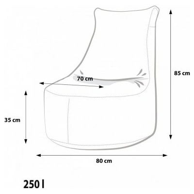 Ecopuf SEAT L Modern polyester DG38/NC15
