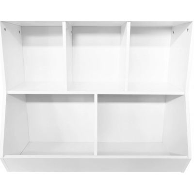 Regál Aga 90x30x75 cm bílý – Sleviste.cz