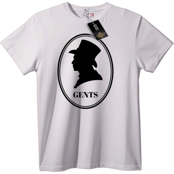 NOONEBRAND Тениска Мъжки силует - 4XL, White
