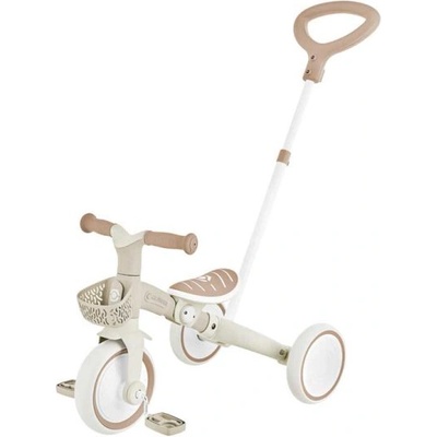 Globber Триколка с родителски контрол 3 в 1 globber learning trike plus ecologic, бежова