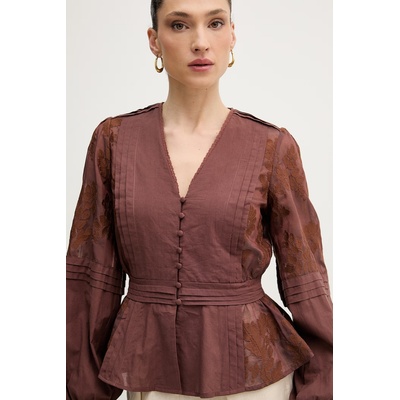 Silvian Heach Риза женска памучна AGRIN (GPP26292BL)