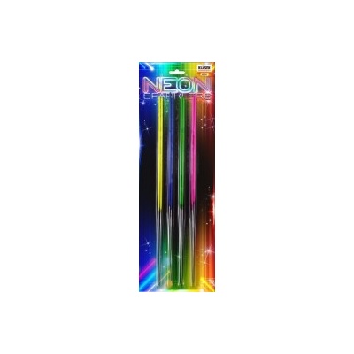 Neon prskavky 40 cm 8 kusů prskavek v balení