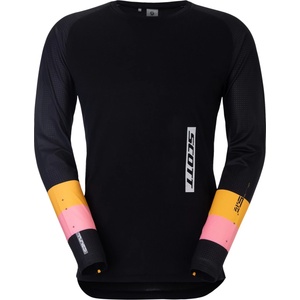 Scott Мъжка фланелка с дълъг ръкав за колоездене Scott Tee Tuned L/S Cycling jersey - Black - размер M (056-4078-0112)