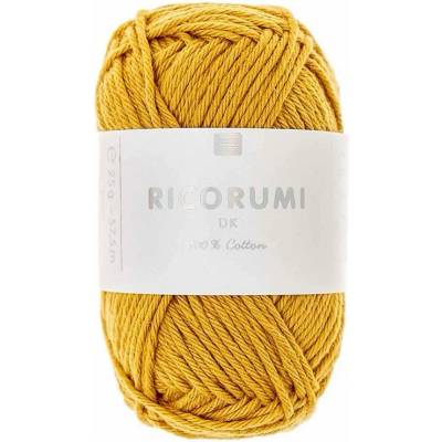 Rico Design Bavlnená háčkovacia priadza Ricorumi dk odtieň 064 hořčicová - 1 ks
