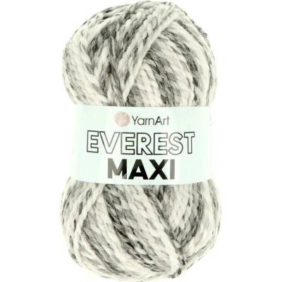 YarnArt Everest Maxi 8021 šedo bílá