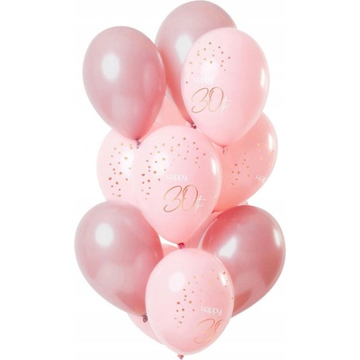 Latexové balónky Folat 30. narozeniny růžové 30 cm