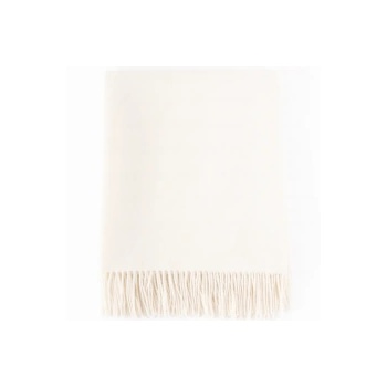 Interblanket Луксозно Одеяло От 100% Бейби Алпака Вълна - Бяло | 130×180 См, 500 Г