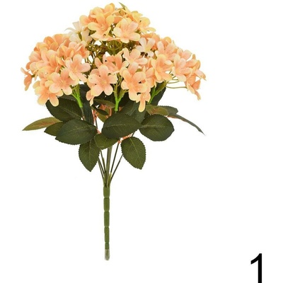 Kytica Hortenzia 38cm zamat oranžová 243790O