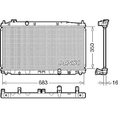 Chladič, chlazení motoru DENSO DRM40035