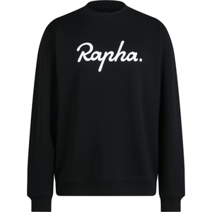 Rapha Мъжко яке за тренировка Rapha Heavyweight Cotton Sweatshirt Large Logo Training jacket - Black / White - размер XL (003-3465-0115)