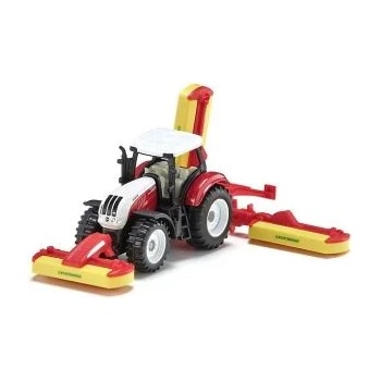 SIKU - Играчка трактор с косачка Steyr (1672)